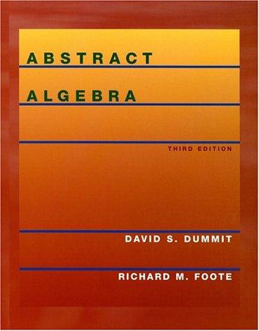 Abstract Algebra cover